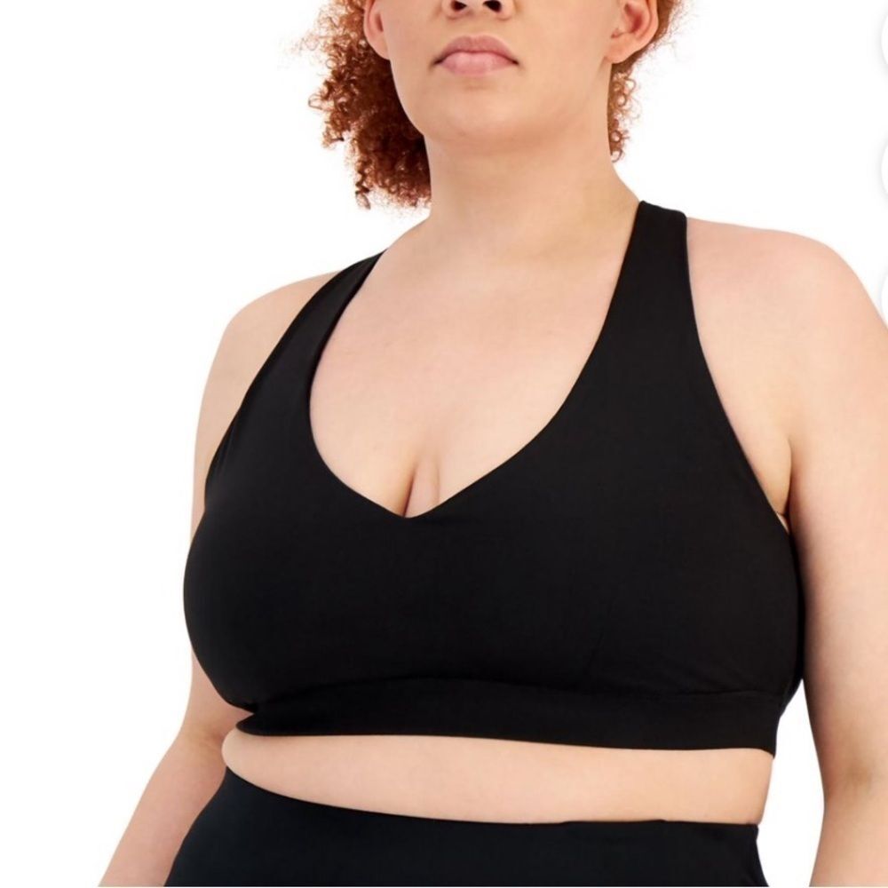 ID Ideology Women Performance Plus Impact Sports athletic Bra black